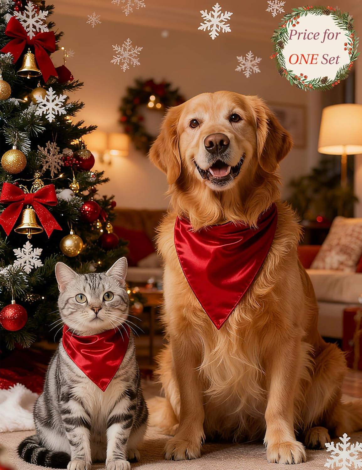 imageSWOMOG Couples Matching Silk Satin Pajamas Set Long Sleeve Sleepwear Soft Button Down Loungewear 2 Pcs Pj SetChristmas Red