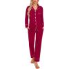 Wine Red-wide Piping