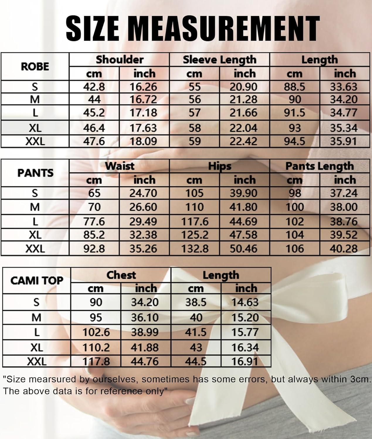 imageSWOMOG Maternity Nursing Robe Set 3 Piece Breastfeeding Pajamas 3 in 1 Labor Delivery Sleevless TopsampLong Pants Pregnancy PjsBlack Grey