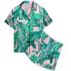 Shorts-pink Leaves