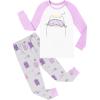 Raglan Sleeves-purple Kittten Grey