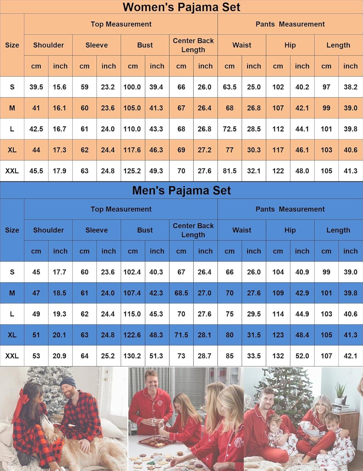 imageSWOMOG Matching Family Christmas Pajamas Set Long Sleeve Festival Party Pj Set ButtonDown SleepwearRed With Black Plaid