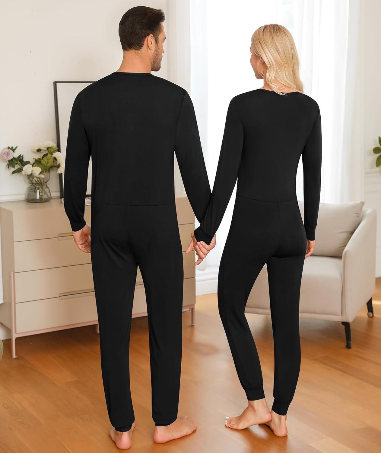 imageSWOMOG Matching Family Pajamas Sets Christmas Couple PJs Holiday Onesise Nightwear Household Sleepwear Sets with Pet bibsBlack