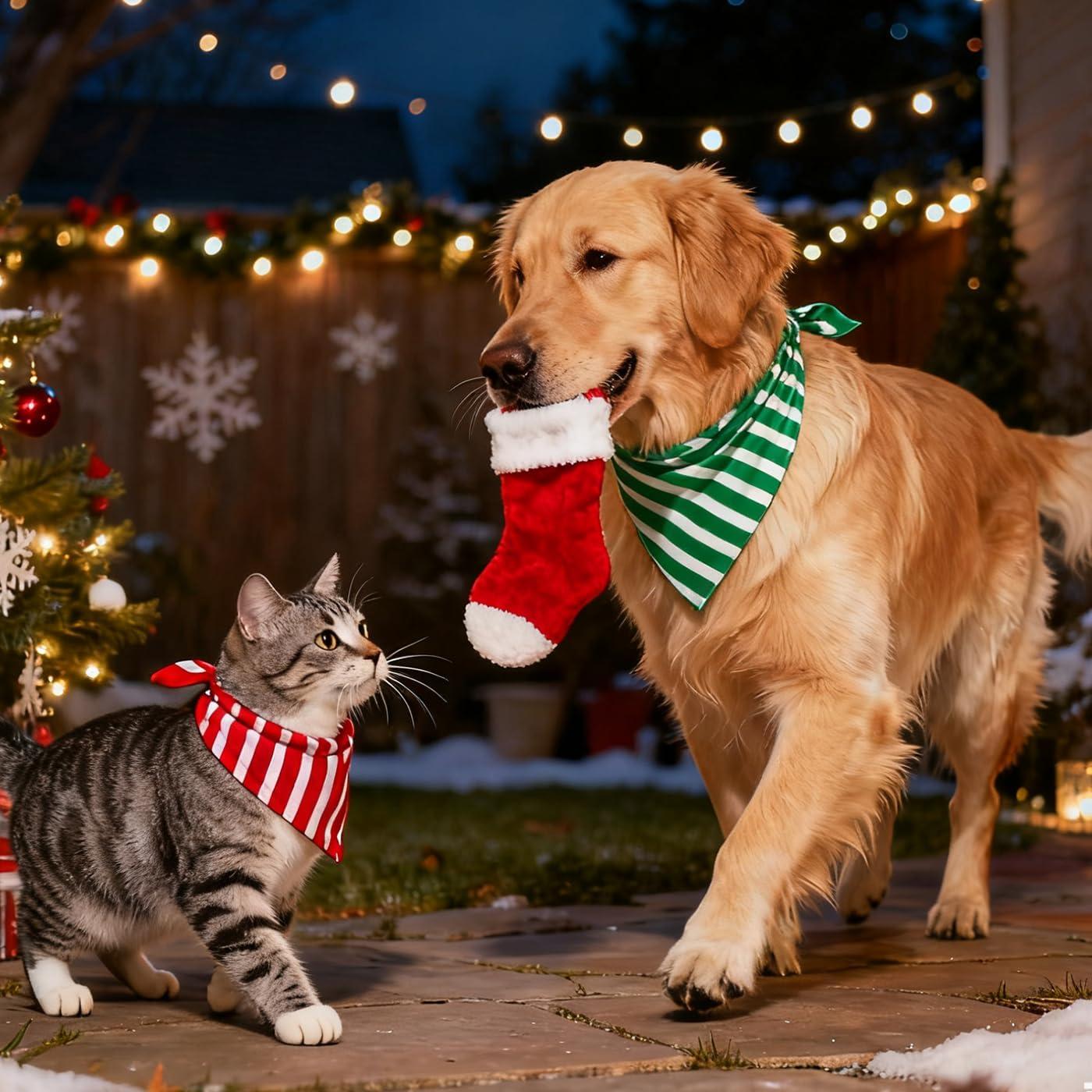imageSWOMOG Matching Family Pajamas Sets Christmas Couple PJs Holiday Onesise Nightwear Household Sleepwear Sets with Pet bibsRed Stripe