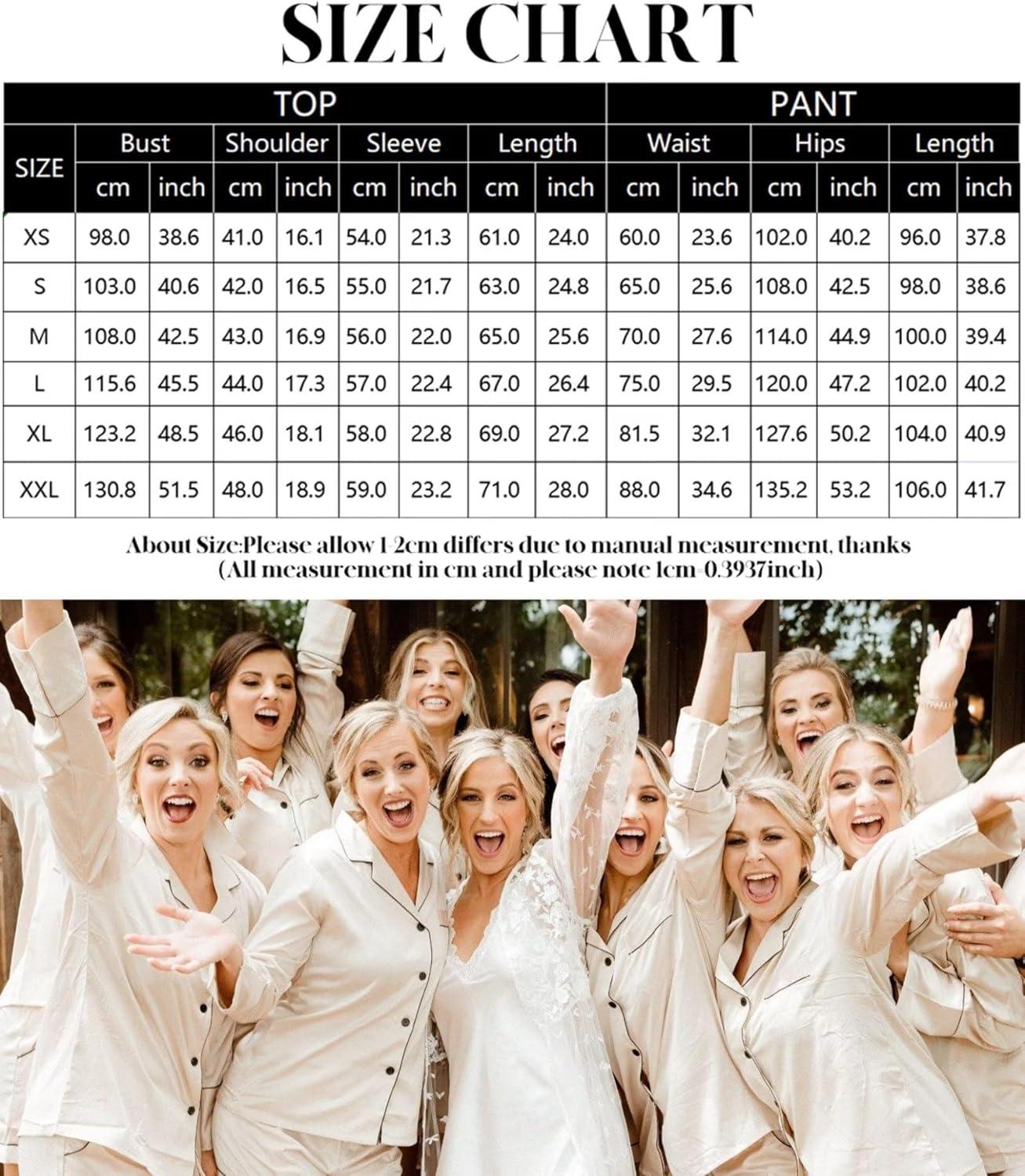 imageSWOMOG Family Matching Pajama Set 2Pcs Silk Satin Sleepwear Long Sleeve Button Down LoungewearChampagne