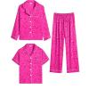 3 Pcs-hot Pink Leopard