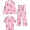 3 Pcs-pink Stripes