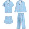 4 Pcs-blue Flamingo
