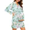 Plus Size-floral Green