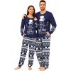 Navy Blue Snowflakes