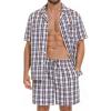 White Brown Plaid