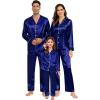 2pcs-long Sleeve Navy Blue