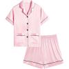 2pcs-short Sleeve Pink