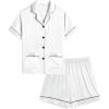 2pcs-short Sleeve White