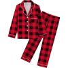 Long Sleeve-red Black Plaid