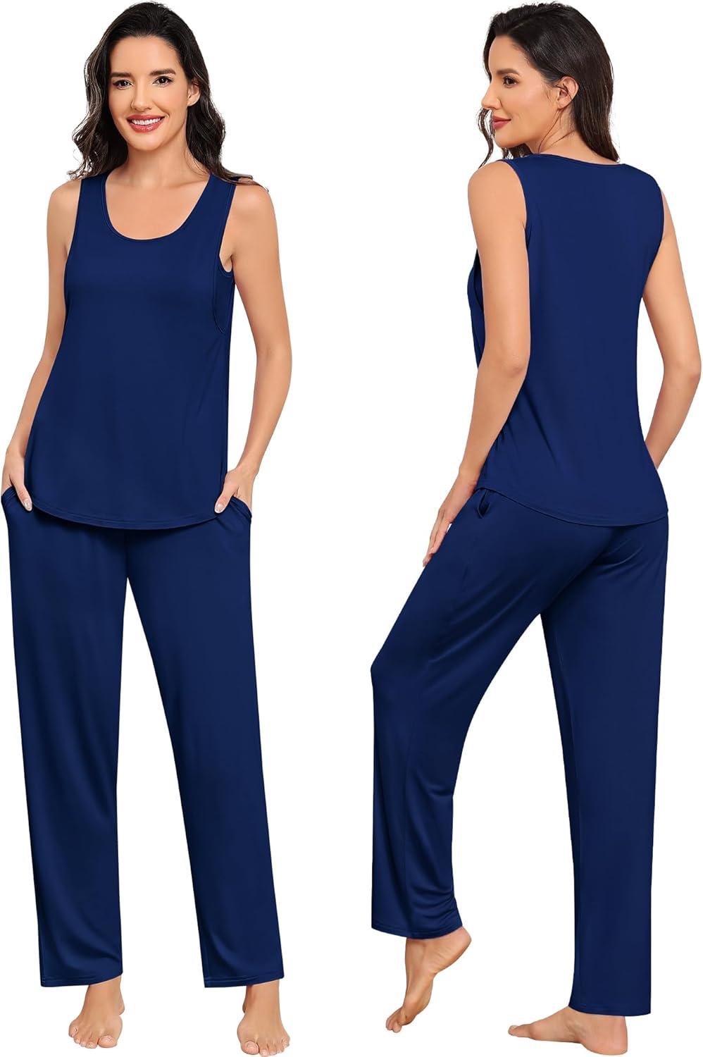 imageSWOMOG Women Maternity Nursing Robe Set 3 PCS Labor Delivery Breastfeeding Pajama Postpartum Pjs for Hospital PregnancyNavy Blue