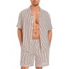 Brown White Stripes