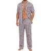 White Brown Plaid