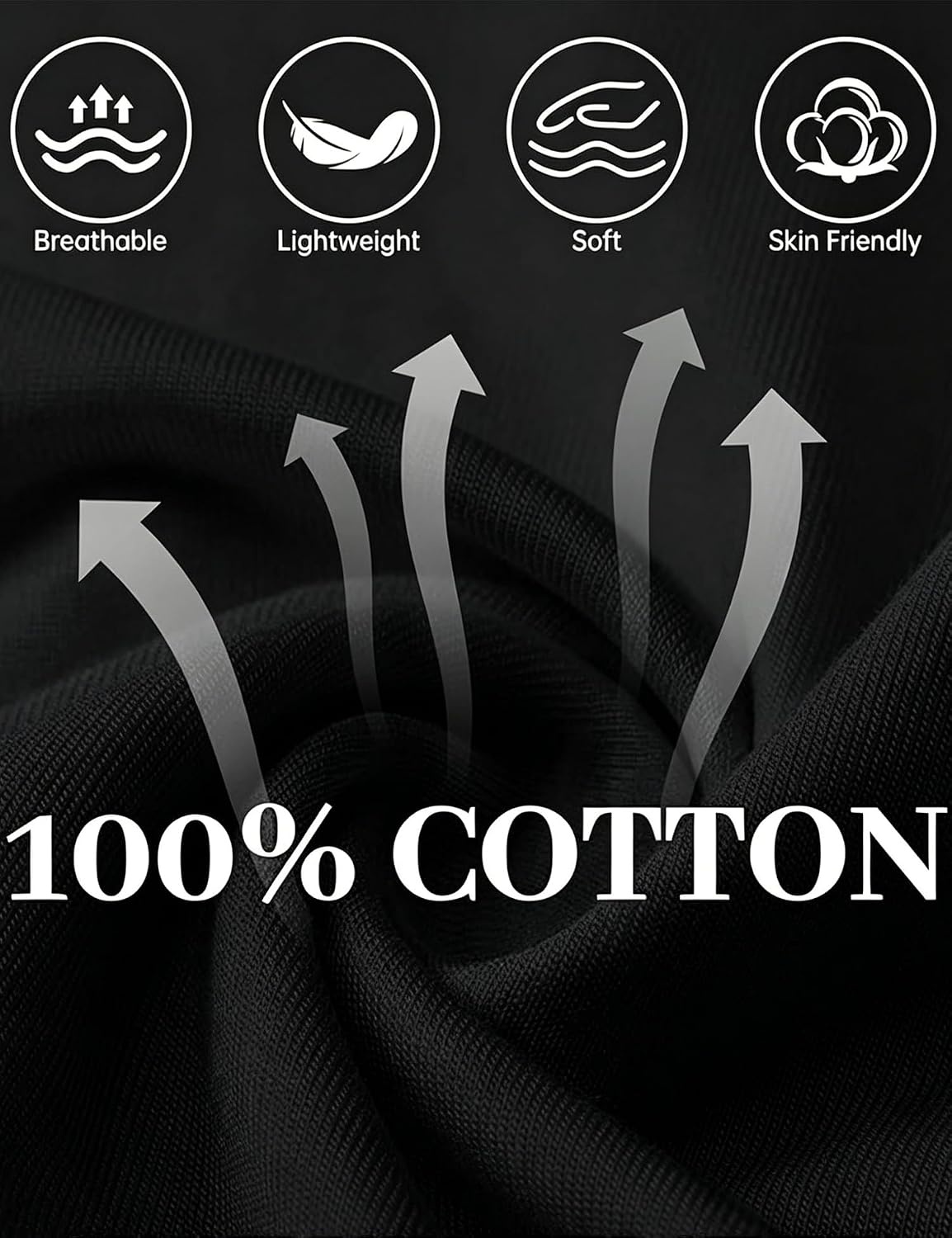 image:imageSWOMOG 100 Cotton Mens Pajama Set Short Sleeve Sleepwear Button Down Loungewear 2 PCS Cotton Pjs Set with PocketsBlack
