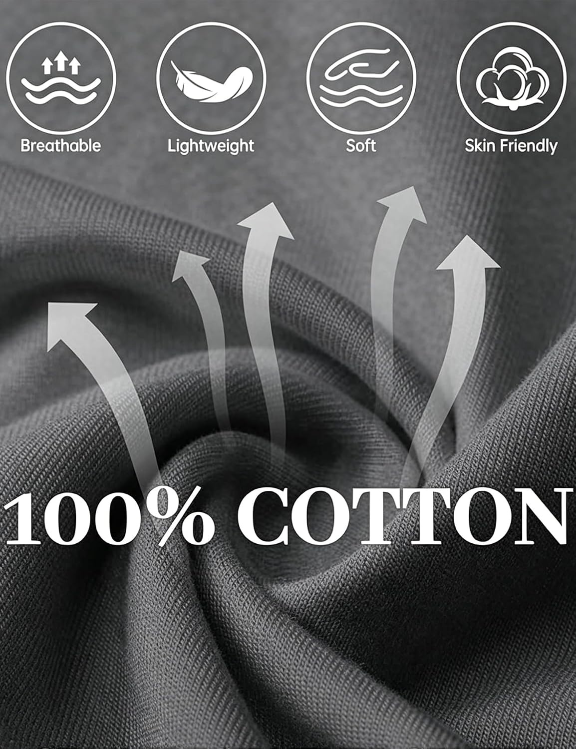 image:imageSWOMOG 100 Cotton Mens Pajama Set Short Sleeve Sleepwear Button Down Loungewear 2 PCS Cotton Pjs Set with PocketsDeep Grey
