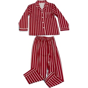 SWOMOG Matching Button Down Family Pajama Set Long Sleeve Kids Christmas Pajama