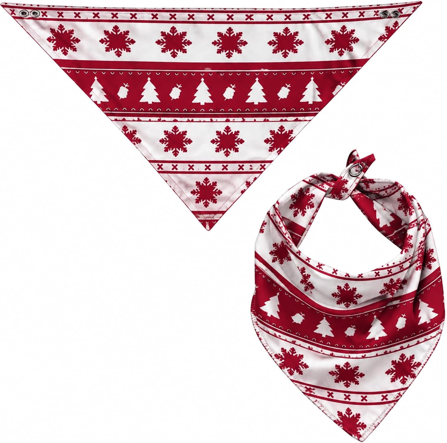 image:imageSWOMOG Matching Family Pajama Set Long Sleeve Christmas Pajama Button Down Holiday Sleepwear Set with PocketsWhite Red Christmas